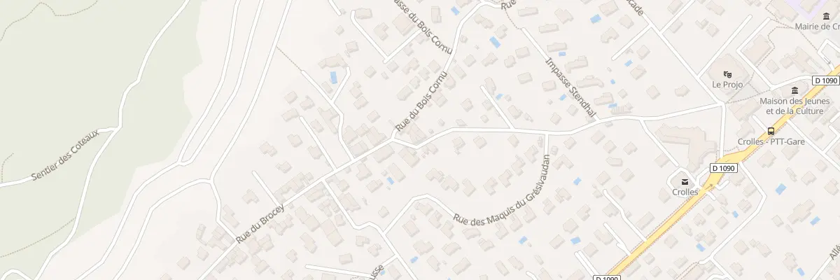 Plan du 504 Rue du Brocey à Crolles