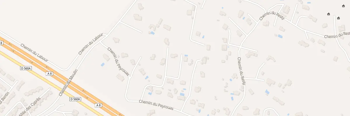 Plan du 255 Che des Peyrouas à Saint-Maximin-la-Sainte-Baume
