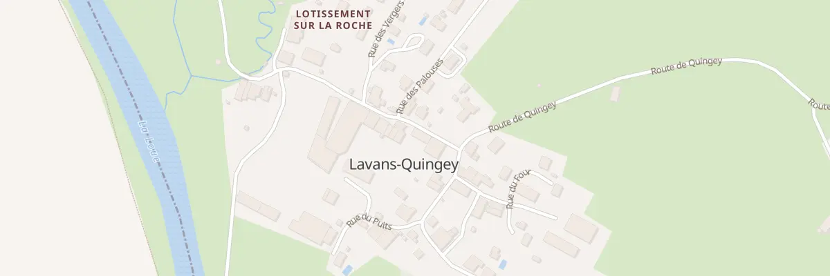 Plan du 5020 Au Village à Lavans-Quingey