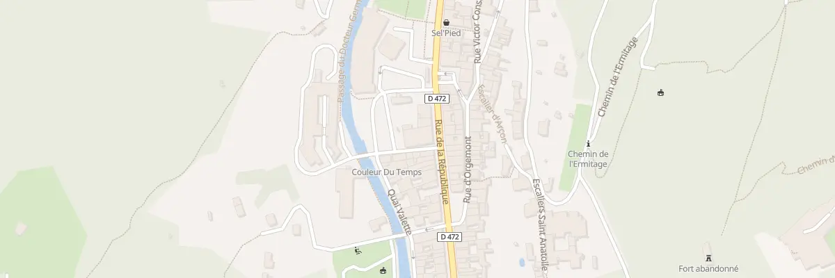 Plan du 8B Rue de la République à Salins-les-Bains