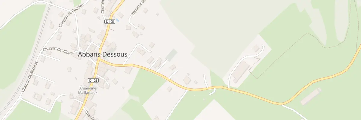 Plan du 11 Rue des Perrières à Abbans-Dessous