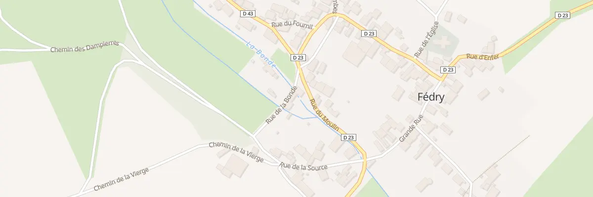 Plan du 1 Rue du Moulin à Fédry