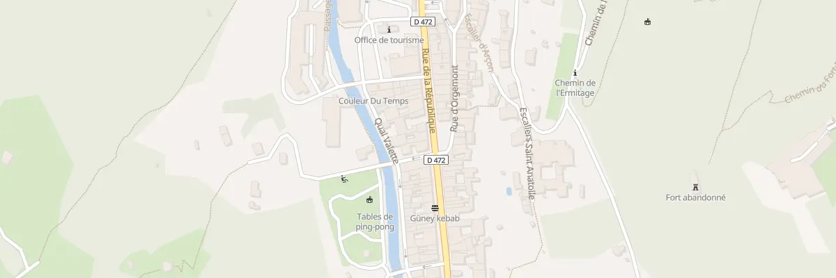 Plan du 24 Rue de la République à Salins-les-Bains
