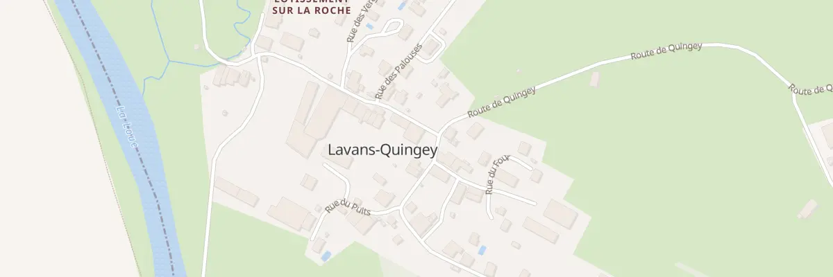 Plan du 5019 Au Village à Lavans-Quingey