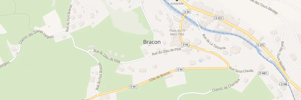 Plan du 6 Rue du Dieu de Pitié à Bracon