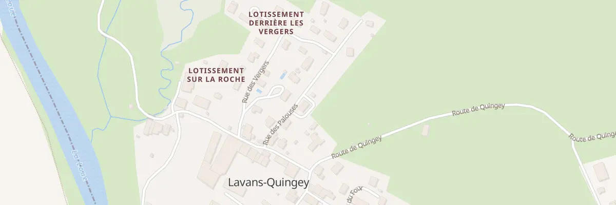 Plan du 5039 Aux Palouses à Lavans-Quingey