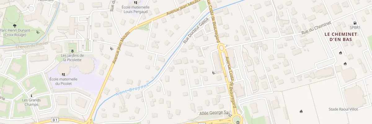 Plan du 133 Rue du docteur gasca à La Motte-Servolex