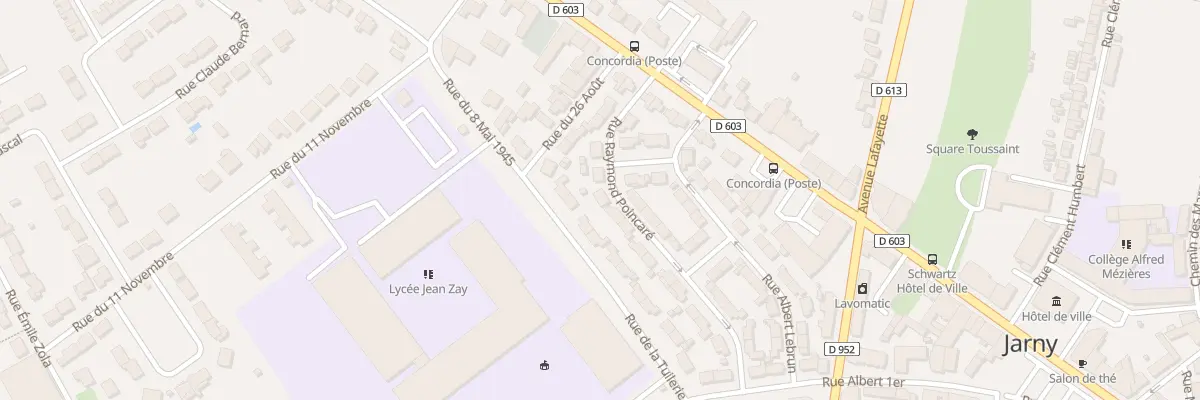Plan du 10 Rue Raymond Poincaré à Jarny