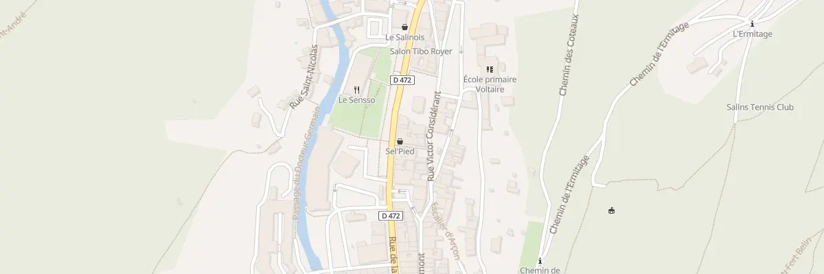 Plan du 17 Rue de la République à Salins-les-Bains