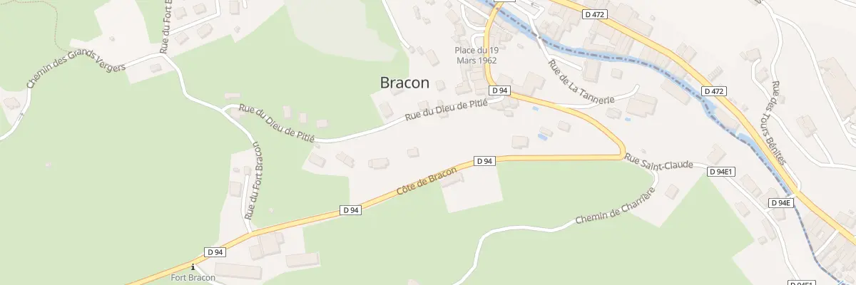 Plan du 3 Rue du Dieu de Pitié à Bracon