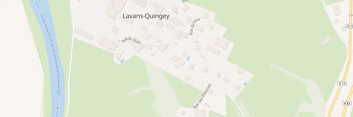 Plan du 5 Rue des Planches à Lavans-Quingey