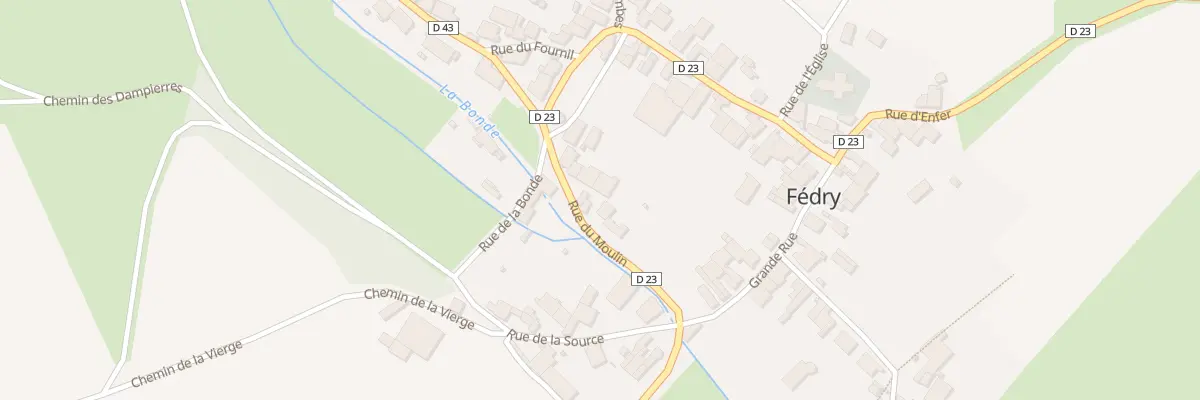 Plan du 8 Rue du Moulin à Fédry