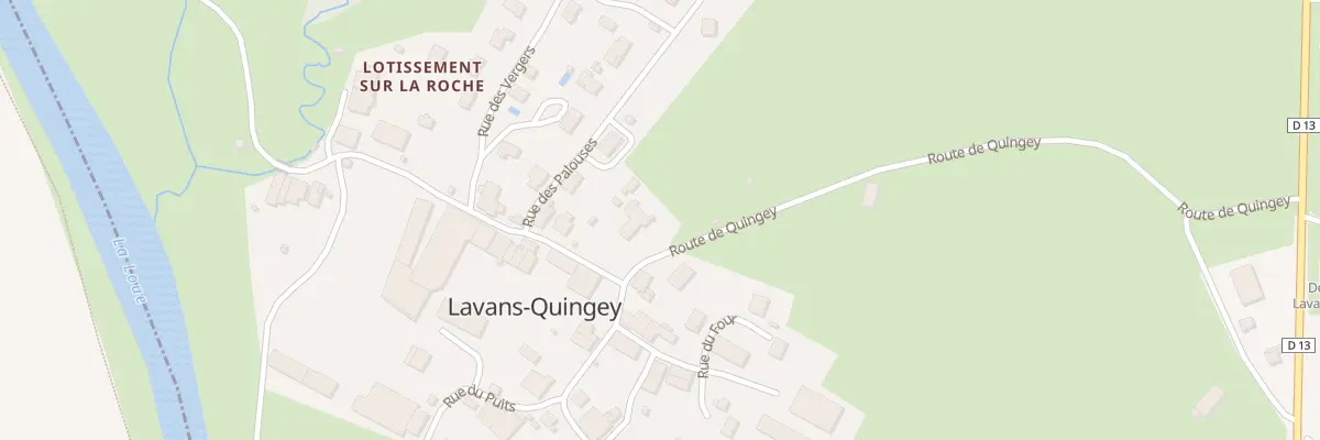 Plan du 5034 Au Village à Lavans-Quingey