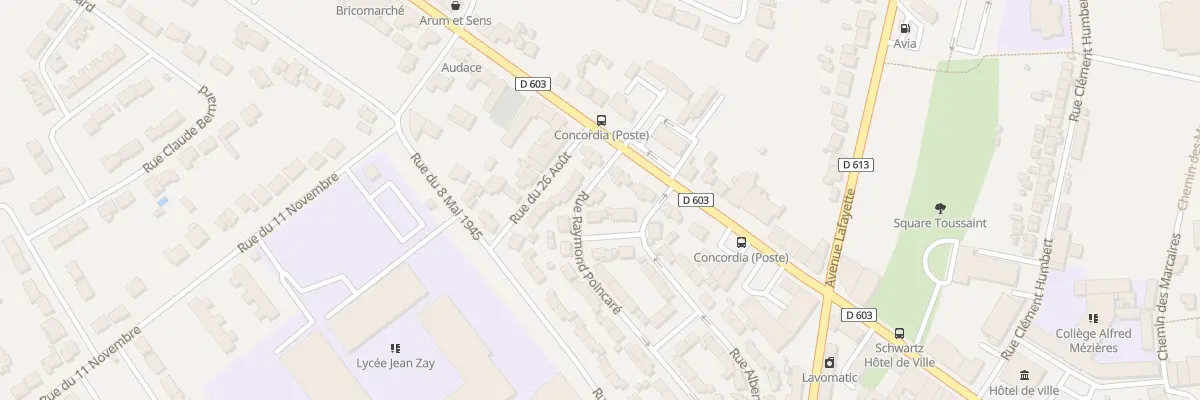 Plan du 1 Rue Raymond Poincaré à Jarny