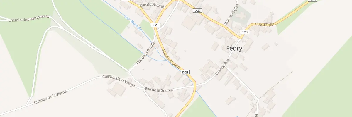 Plan du 10 Rue du Moulin à Fédry