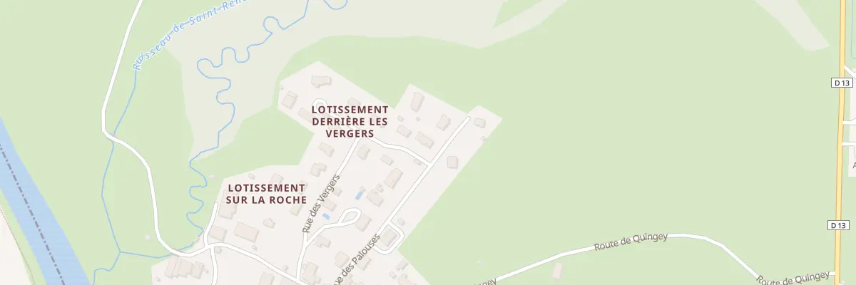 Plan du 3 Rue sur la Roche à Lavans-Quingey