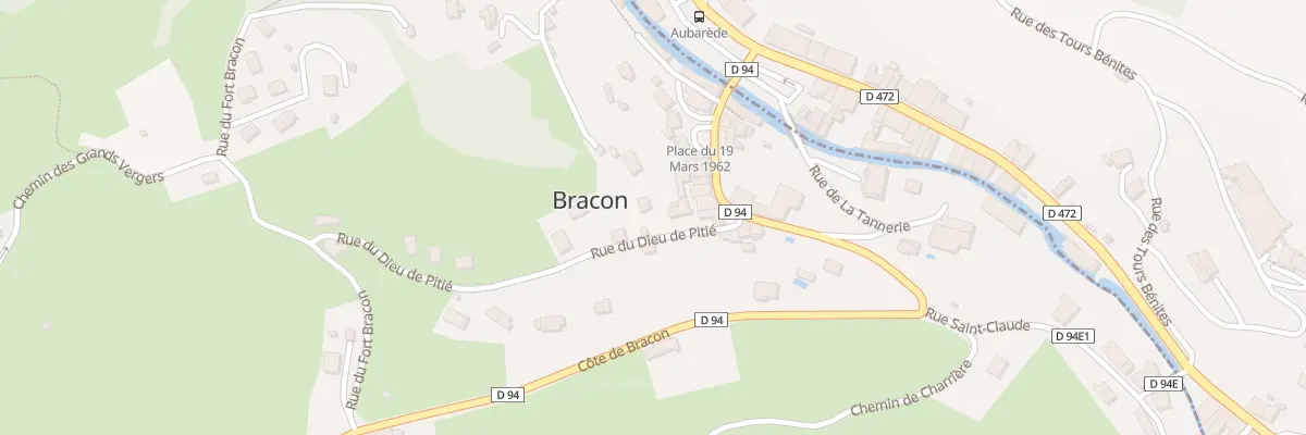 Plan du 2 Rue du Dieu de Pitié à Bracon