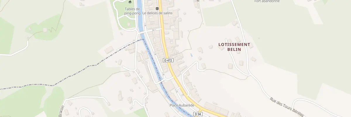 Plan du 99 Rue de la République à Salins-les-Bains