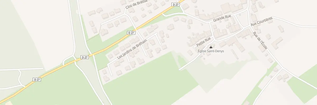 Plan du 8 Lot de Brehain à Bréhain-la-Ville
