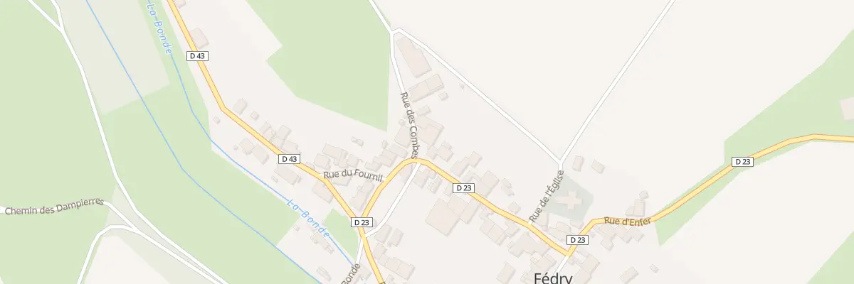 Plan du 1 Rue des Combes à Fédry