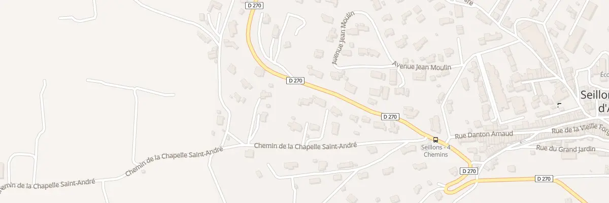 Plan du 5519 Che de la Chapelle Saint Andre à Seillons-Source-d’Argens