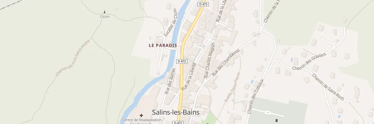 Plan du 9 Rue de la Liberté à Salins-les-Bains
