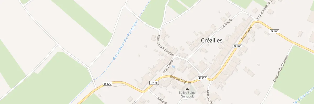 Plan du 8 Rue de la Fontaine à Crézilles