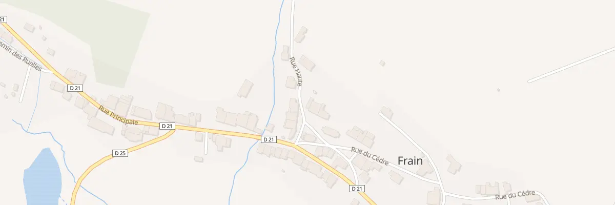 Plan du 6 Rue Haute à Frain