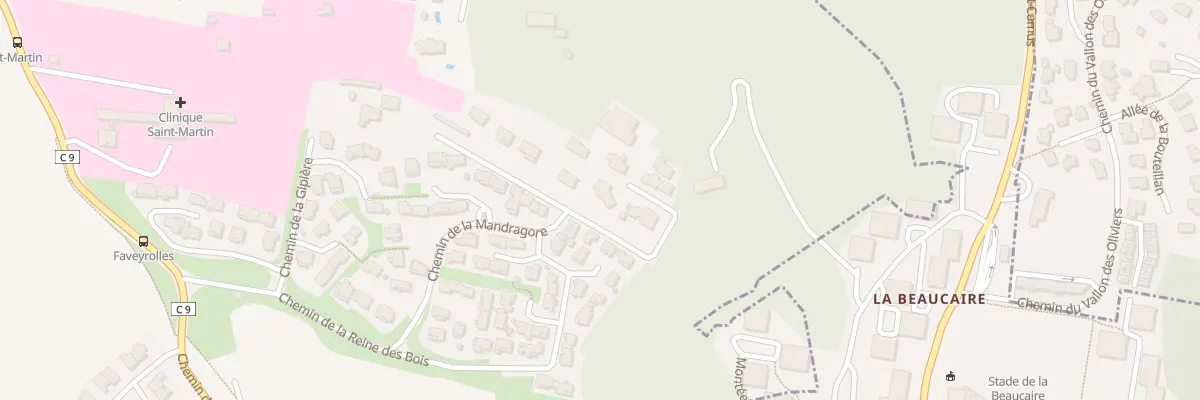 Plan du 345 Che de la Mandragore à Ollioules