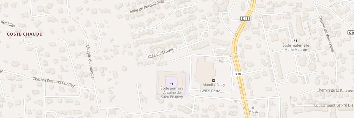 Plan du 16 All de Bendor à La Seyne-sur-Mer