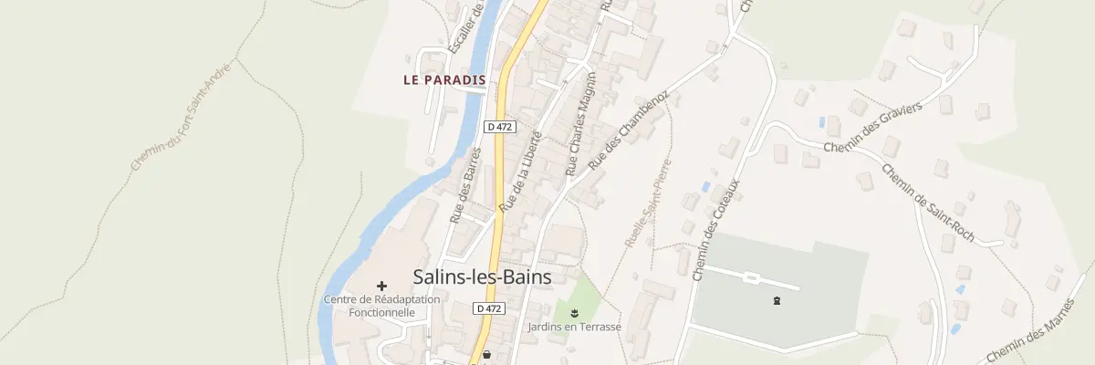 Plan du 36 Rue de la Liberté à Salins-les-Bains