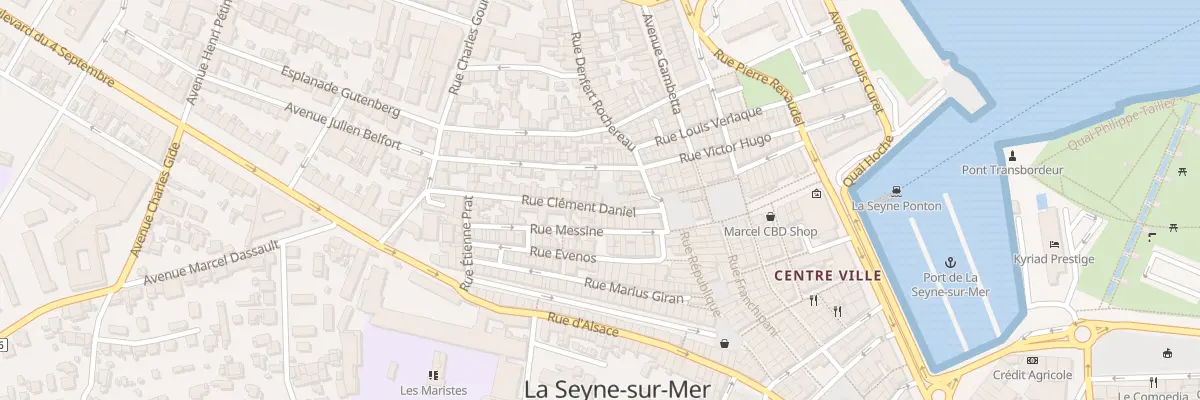 Plan du 21 Rue Clement Daniel à La Seyne-sur-Mer