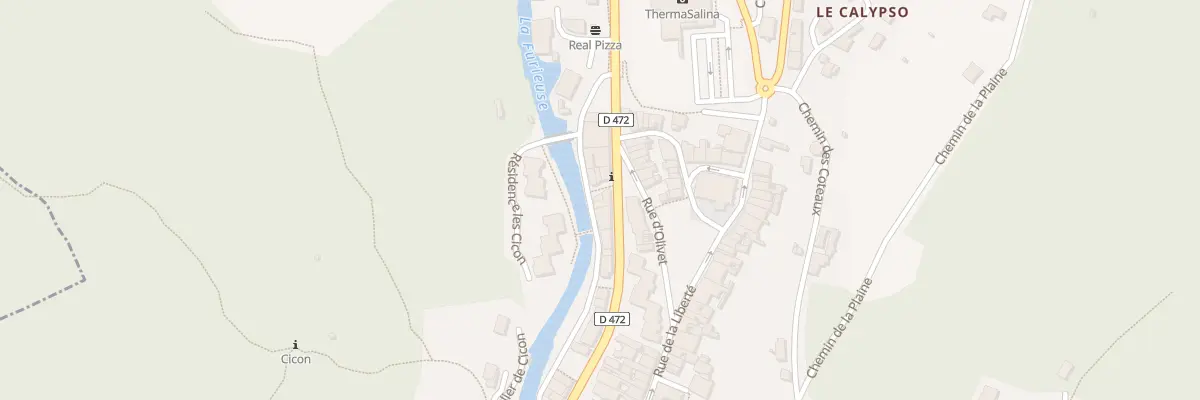 Plan du 9006 Rue des Barres à Salins-les-Bains