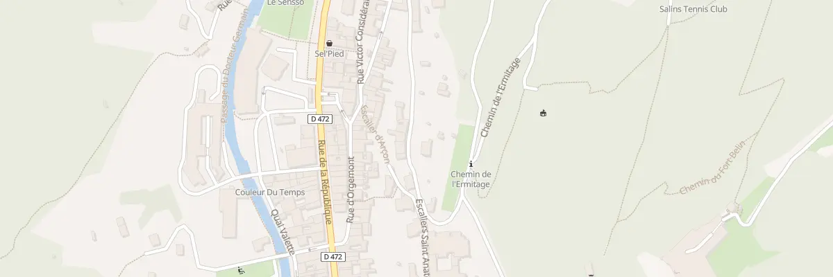 Plan du 6 Rue des Claristes à Salins-les-Bains