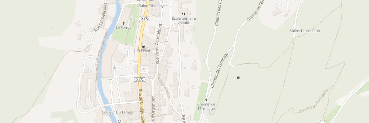 Plan du 5 Rue des Claristes à Salins-les-Bains