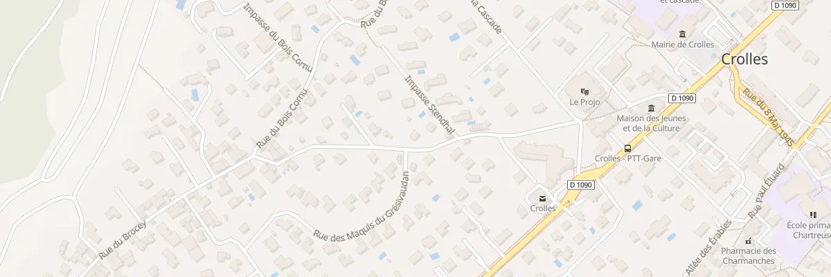 Plan du 342 Rue du Brocey à Crolles