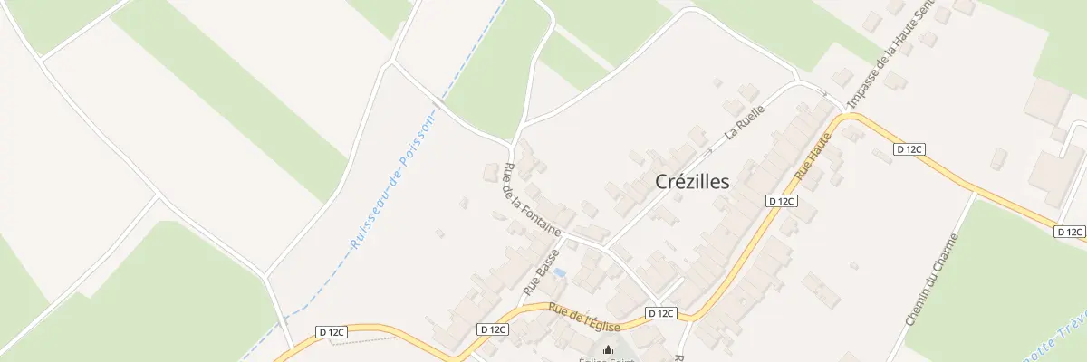 Plan du 9 Rue de la Fontaine à Crézilles