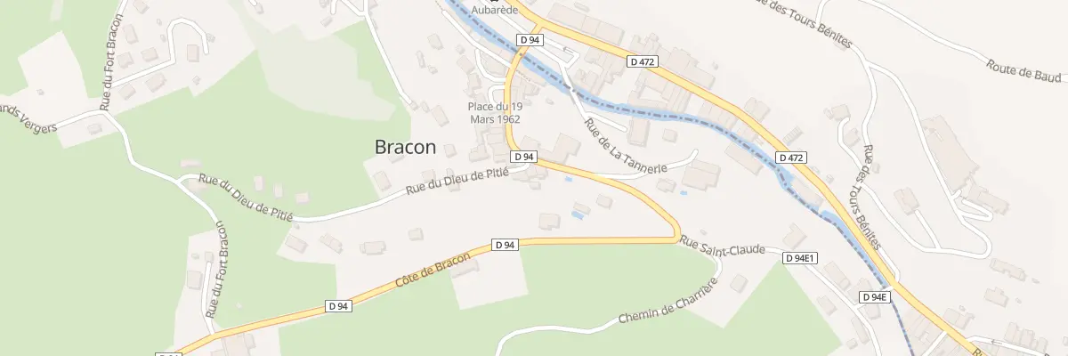 Plan du 20 Rue de la Mairie à Bracon
