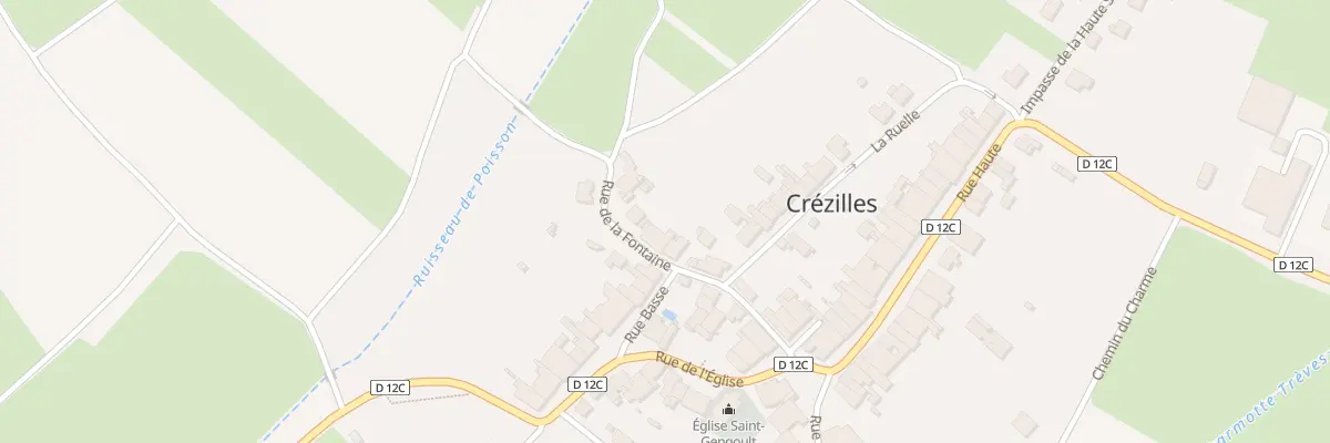 Plan du 7 Rue de la Fontaine à Crézilles