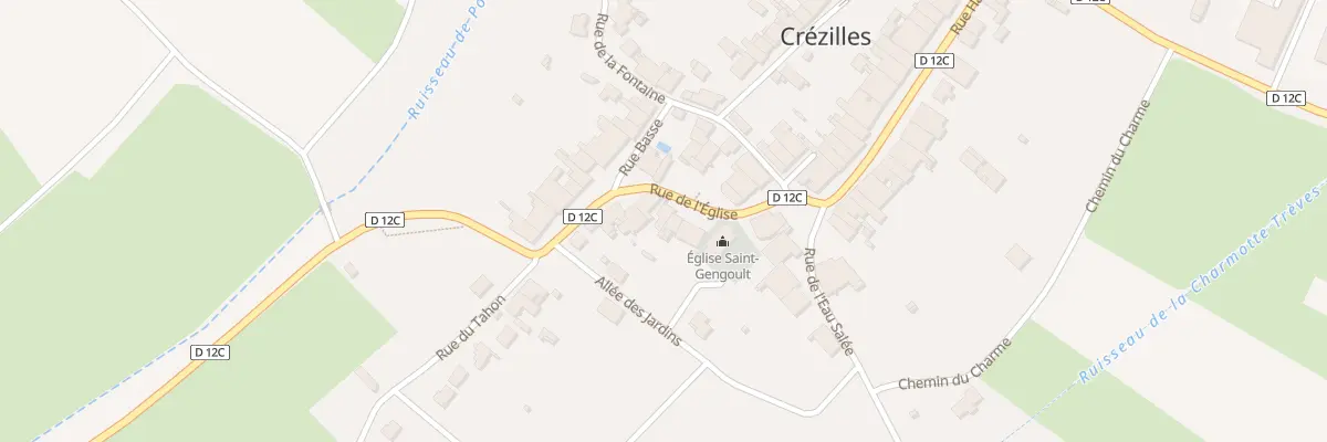Plan du 6 Rue de l’Eglise à Crézilles