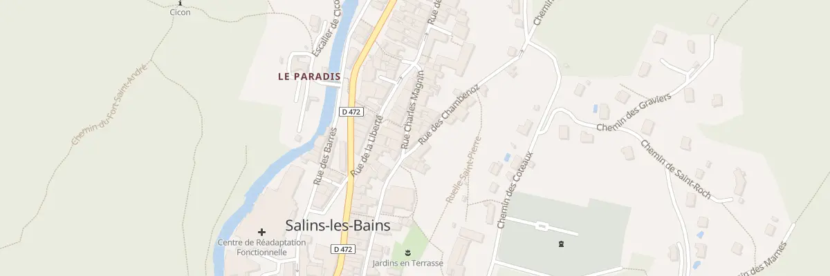 Plan du 1 Rue du Chambenoz à Salins-les-Bains