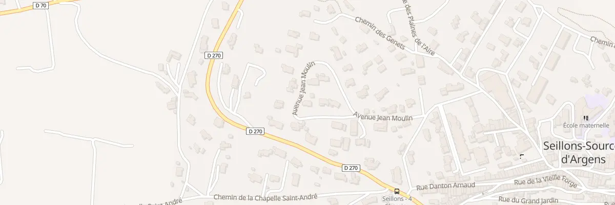 Plan du 5384 Les Plaines de l’Aire à Seillons-Source-d’Argens