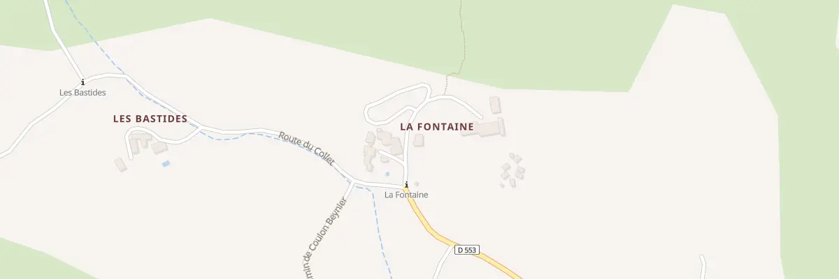 Plan du 5002 La Fontaine et Saint Pansi à Bevons
