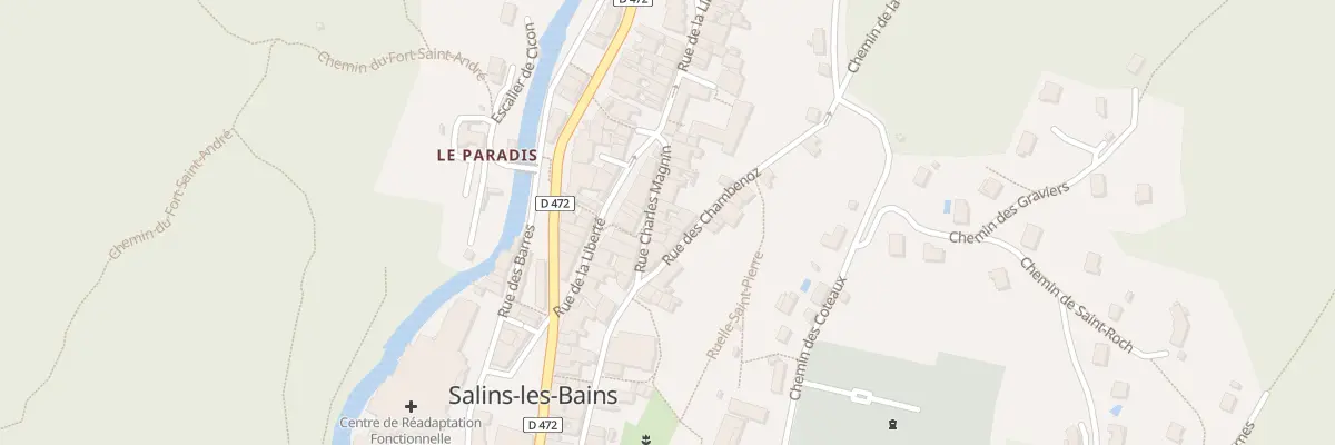 Plan du 22 Rue Charles Magnin à Salins-les-Bains