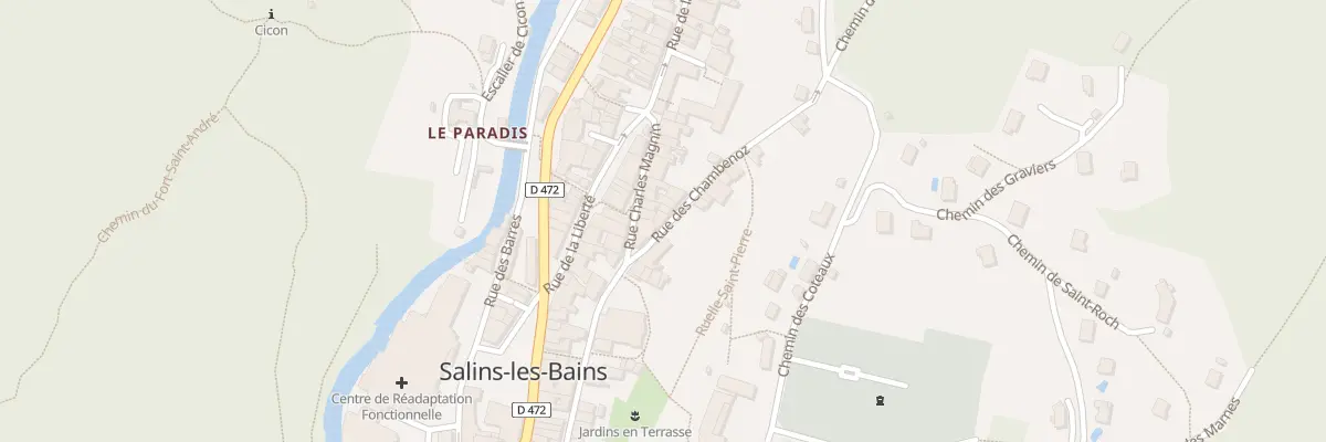 Plan du 3 Rue du Chambenoz à Salins-les-Bains