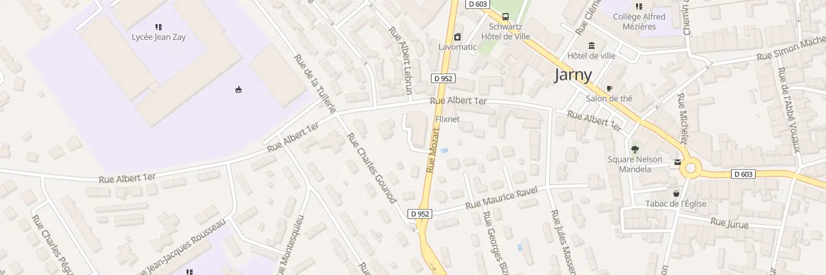 Plan du 25 Rue Albert 1er à Jarny
