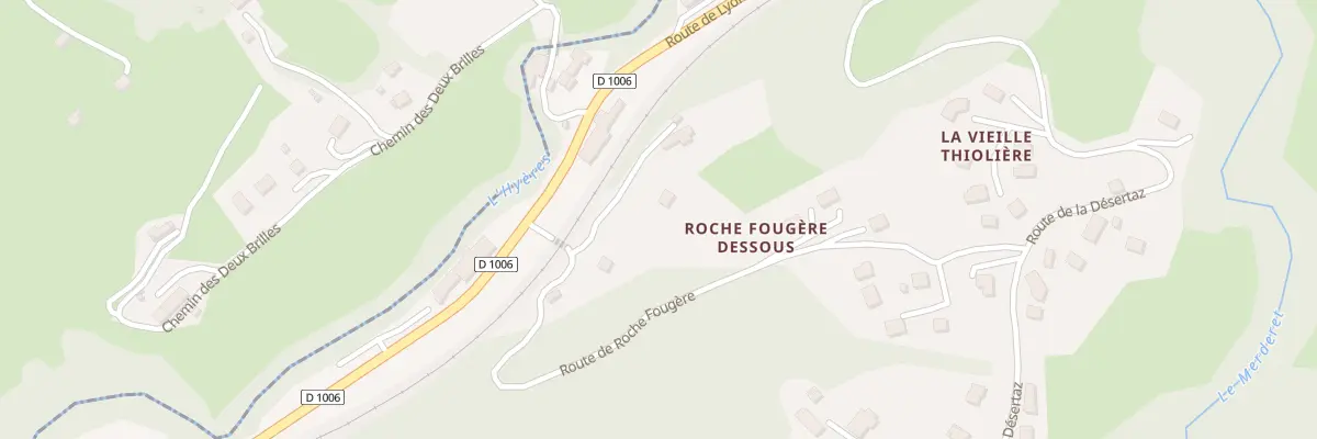 Plan du 95 Rte de Roche Fougère à Saint-Cassin