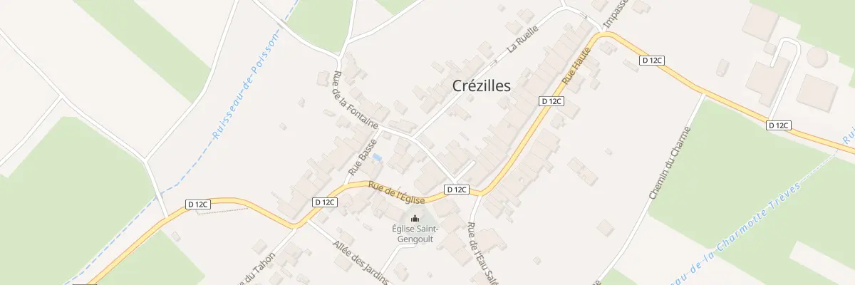 Plan du 1 Rue de la Fontaine à Crézilles