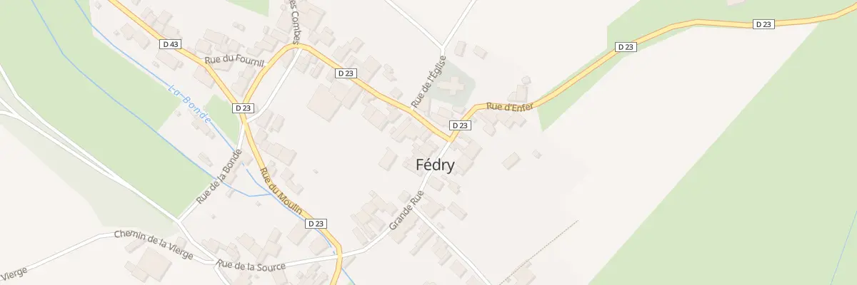 Plan du 2 Rue d’Enfer à Fédry