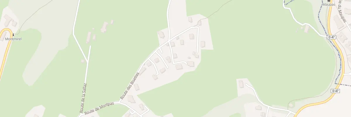 Plan du 5711 Les Bisettes à Vimines